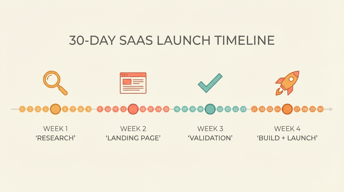 The First 30 Days After You Pick a SaaS Idea (What Actually Matters)